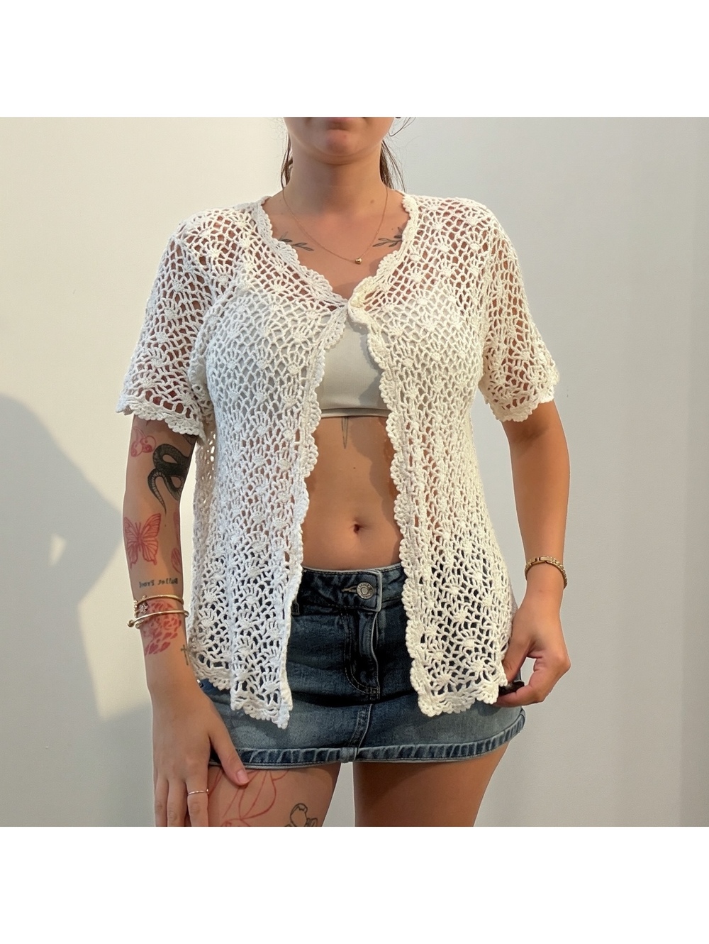 Madison Leigh Vintage Crochet Cardigan
